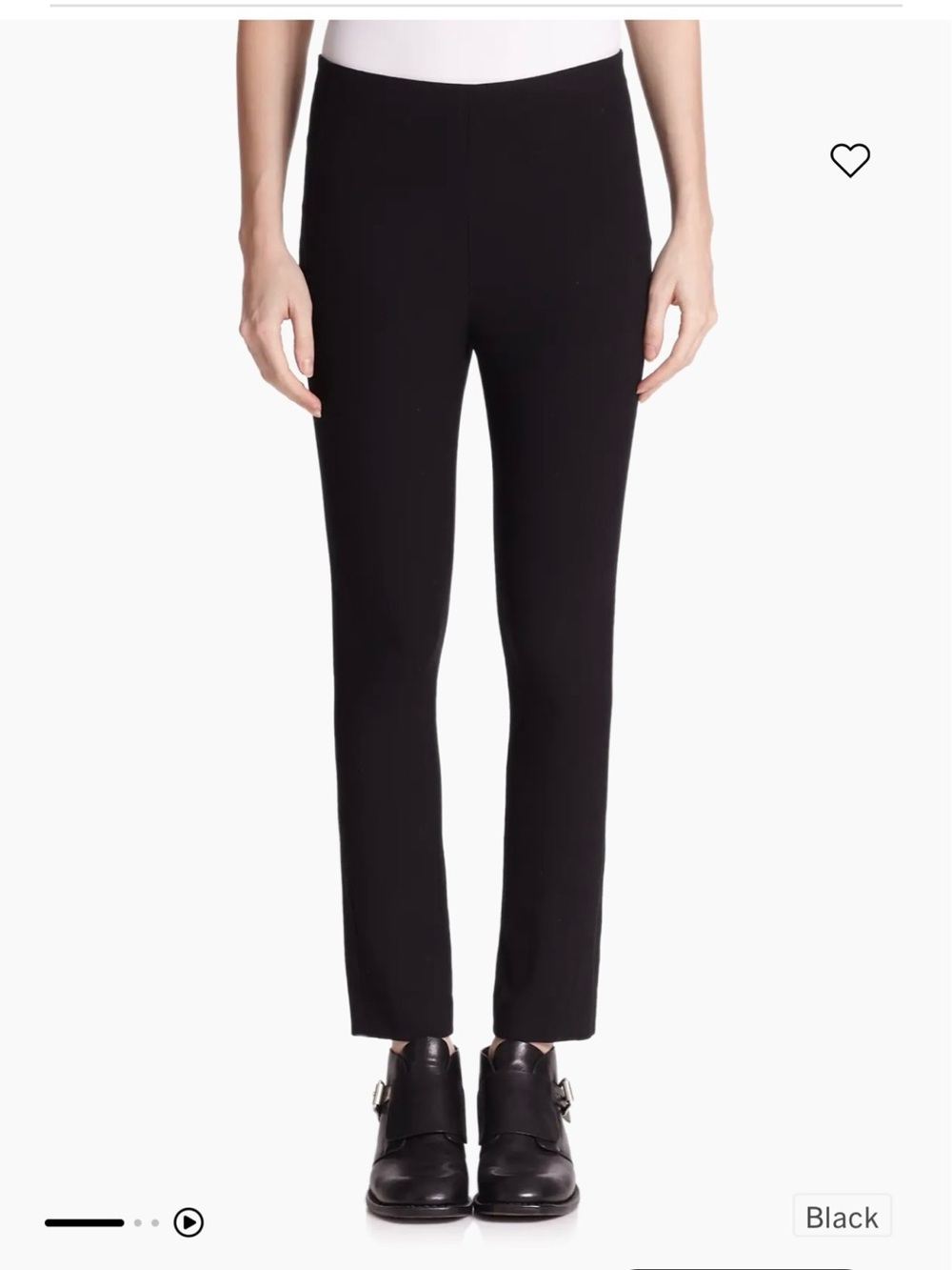 Rag & Bone Simone Black Straight-Leg Skinny Pants — Sleek Minimalist Cut size 2
